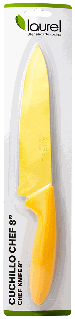 LAUREL CUCHILLO 8PG CHEF COLORES PG761