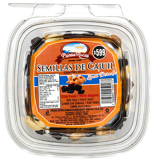 Punta Rucia Cajuil Pasas300 GR