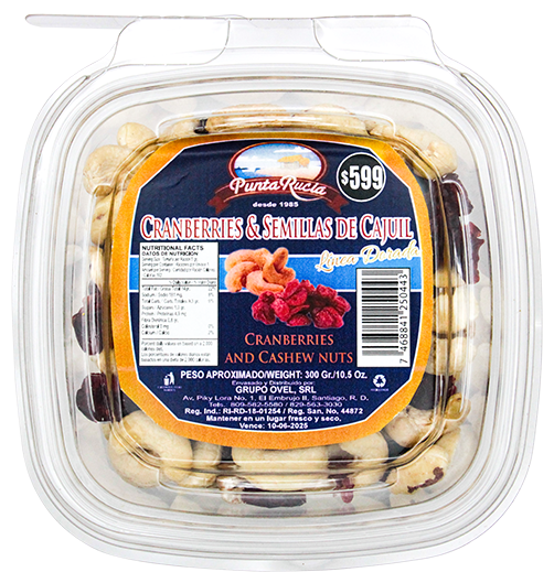 Punta Rucia Cranberries Cajuil300 GR