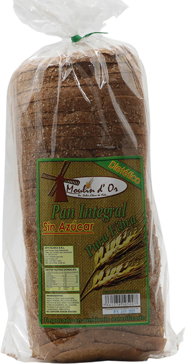 PAN INTEGRAL SIN AZUCAR 630 GR