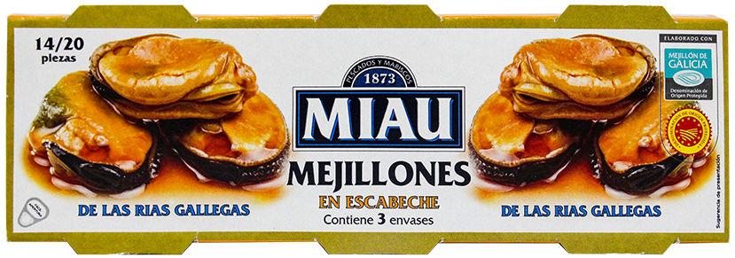 Miau Mejillones Escab. 14/20pz115 GR