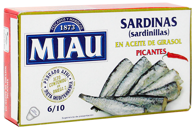 Miau Sardinilla Picante90 GR