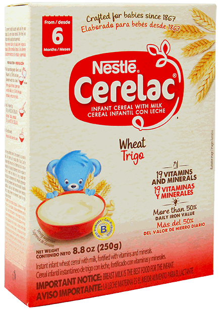 Nestlé® CERELAC® Cereal Infantil Trigo y Leche 250g