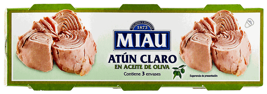MIAU ATUN CLARO ACEITE OLIVA 240GR