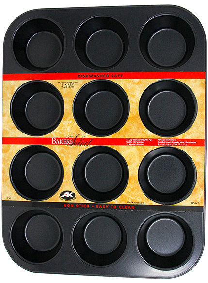 Molde Hornear 12 Cup Acero InoxidablePAQ