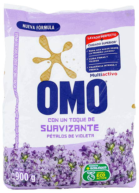 OMO C/SUAVIZANTE PETALOS VIOLETA 900 GR