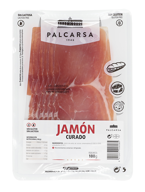 PALCARSA JAMON SERRANO LONCHAS 100 GR