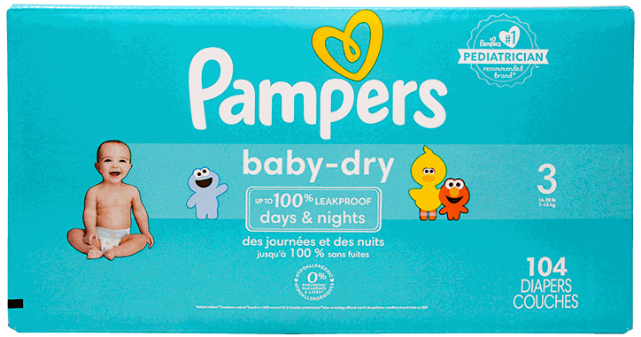 PAMPERS BABY DRY SUPER PACK S3 104/1