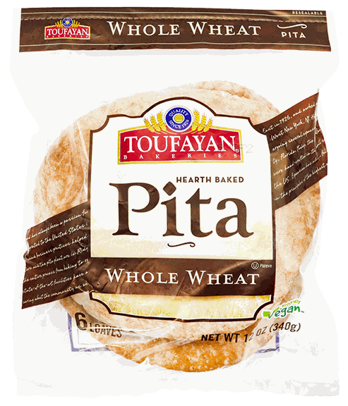 TOUFAYAN PITA WHEAT 6 UN 12 OZ