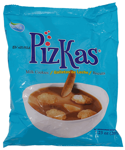 PIZKAS GALLETAS DE LECHE 205 GR