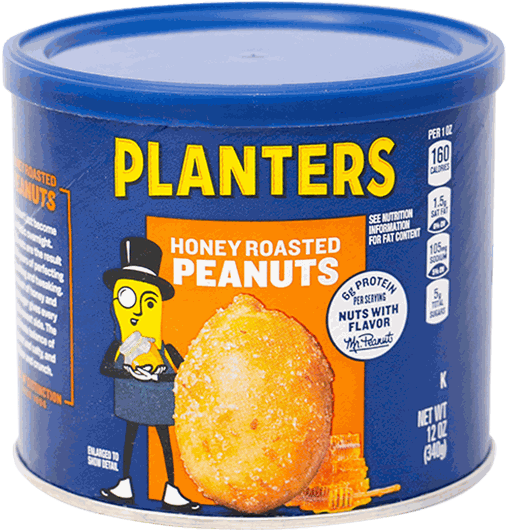 PLANTERS HONEY ROASTED PEANUTS 12 OZ