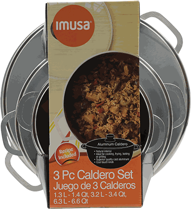 IMUSA COMBO CALDERO 3PZ 18,24,36CM