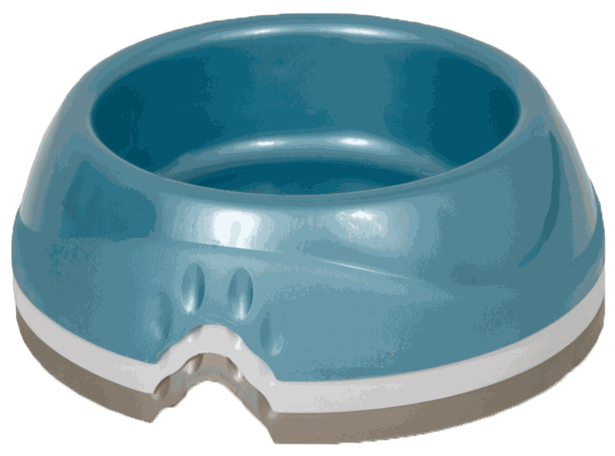 PETMATE PLATO REDONDO 4 TAZAS HUELLAS