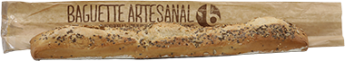 PAN BAGUETTE RUSTICA CON CEREALES