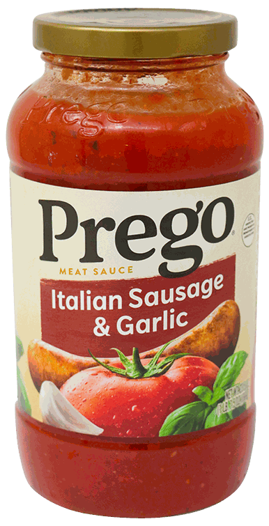 PREGO ITALIAN SAUSAGE N GARLIC 24 OZ