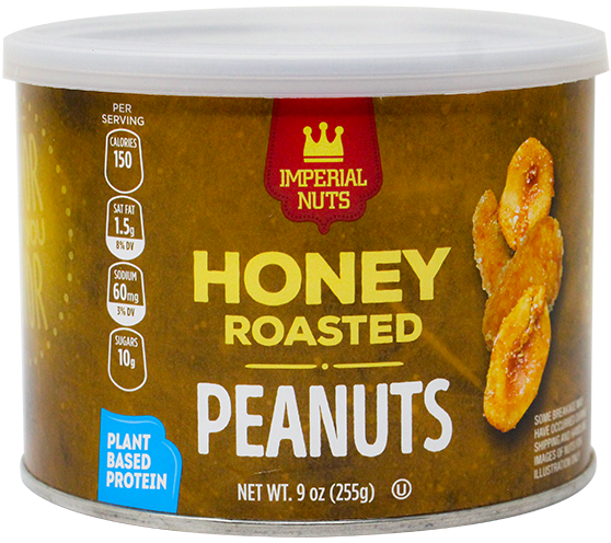 IMPERIAL PEANUTS HONEY ROSTED 9 OZ