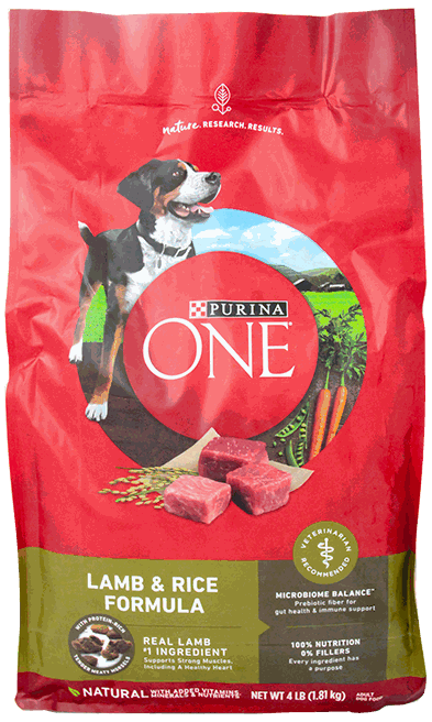 PURINA ONE LAMB & RICE 4 LB