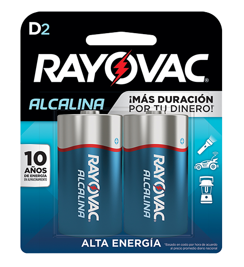Rayovac Pila Alcalina D2 UND