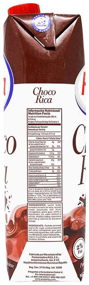 Choco Junior Rica 1 LT - Precio en RD | SupermercadosRD