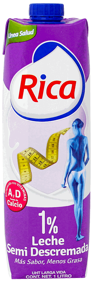 RICA LECHE SEMI DESCREMADA LT