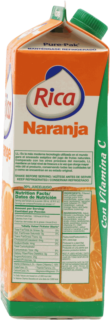 Jugo De Naranja Rica 32 OZ - Precio en RD | SupermercadosRD