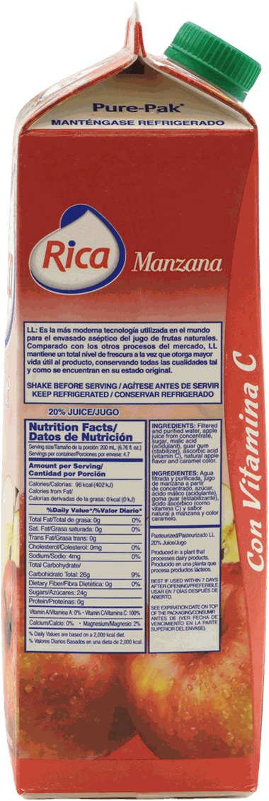 Jugo De Manzana Rica 32 OZ - Precio en RD | SupermercadosRD