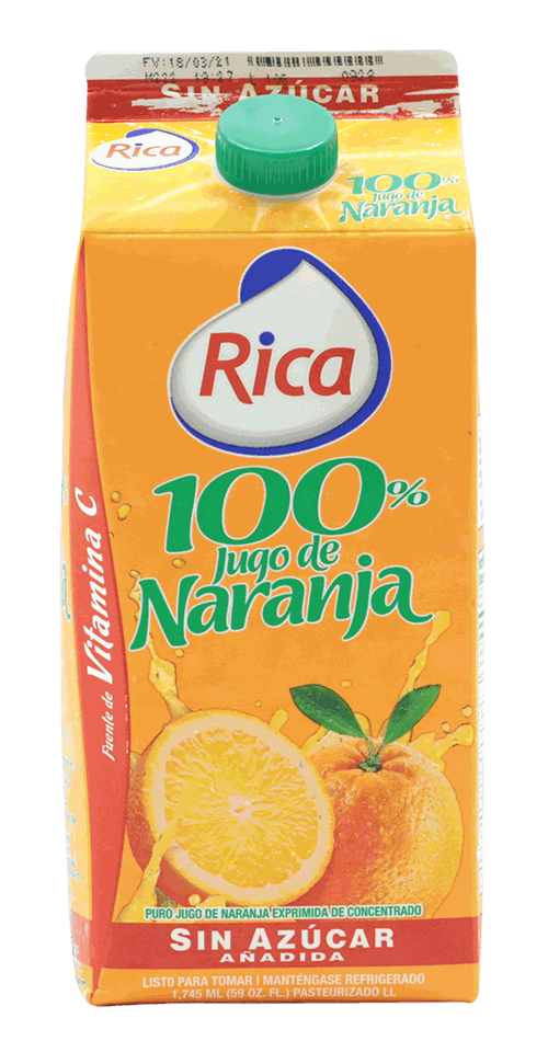 RICA JUGO NARANJA 100% S/A 59 OZ