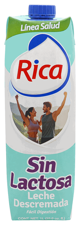 RICA LECHE SIN LACTOSA 0 % FAT FREE LT