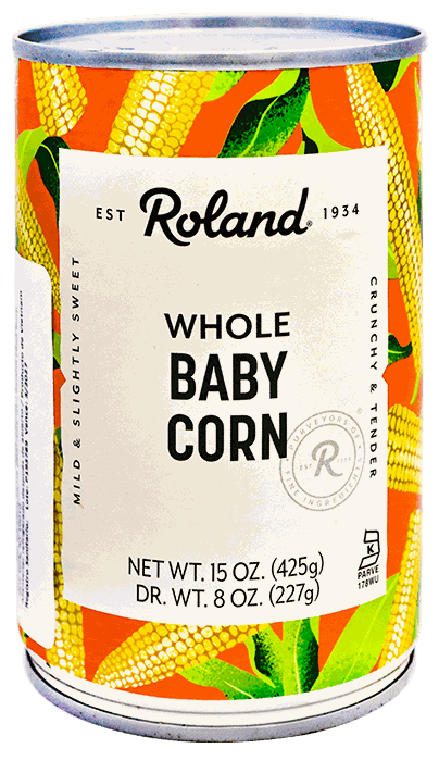 ROLAND WHOLE BABY CORN SMALL 15 OZ