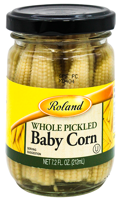 ROLAND PICKLED SMALL BABY CORN/JARS 8 OZ