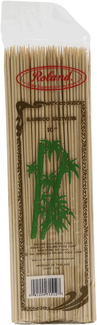 ROLAND BAMBOO SKEWERS 10 INCH PACK 100