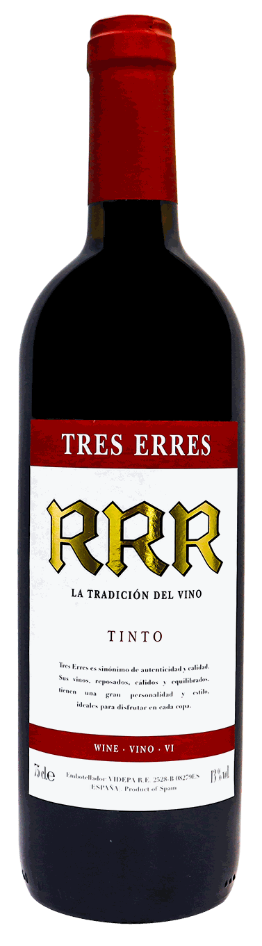 TRES ERRES VINO TINTO 75 CL