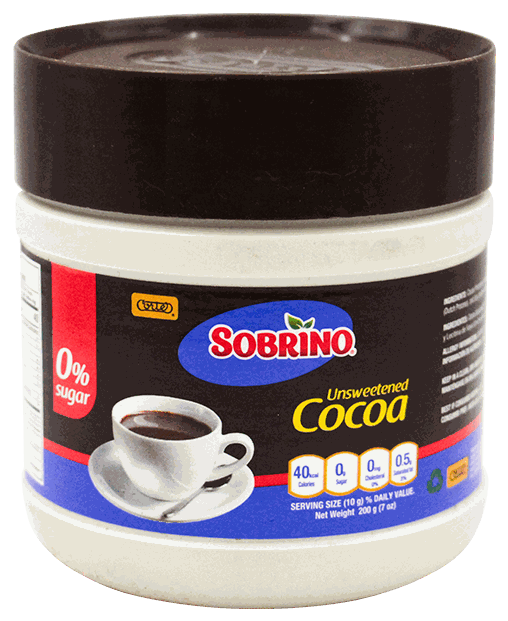 SOBRINO COCOA NATURAL S/AZUCAR 8 OZ