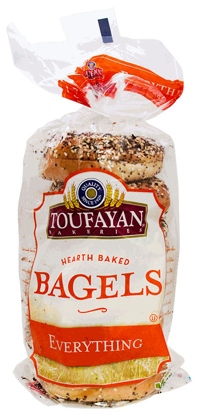 TOUFAYAN BAGEL EVERYTH 6 UN 20 OZ