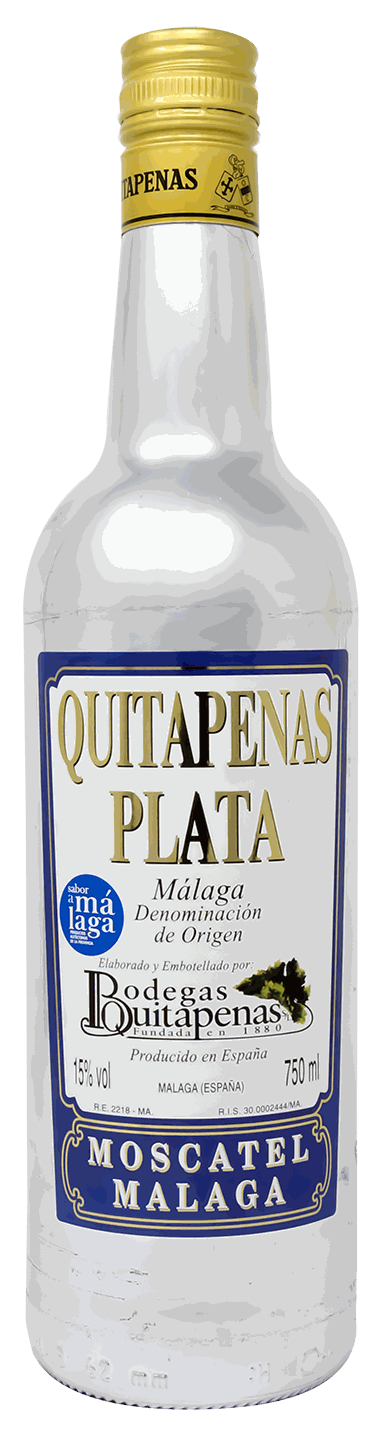 QUITAPENAS VINO MOSCATEL PLATA 75 CL