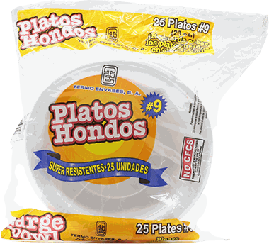 TERMO ENVASES PLATO HONDO #9 20/1