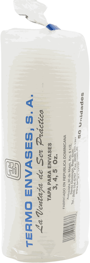 TERMO ENVASES TAPA 3-4-5 OZ