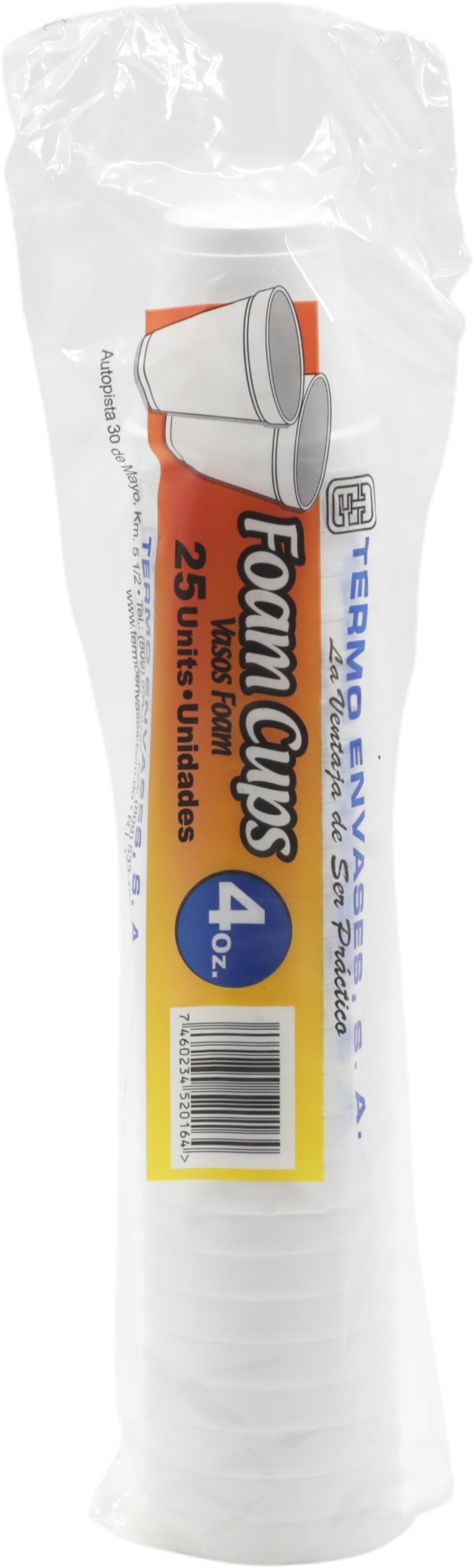 Termo Envases Vaso Foam 4 Oz25 UND