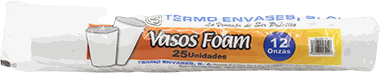 TERMO ENVASES VASO FOAM 12 OZ