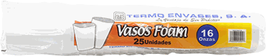 TERMO ENVASES VASO FOAM 16 OZ