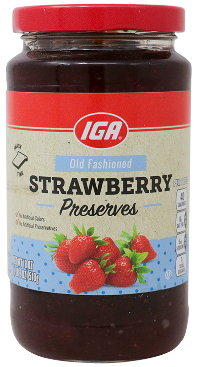 Iga Preserves Strawberry18 OZ