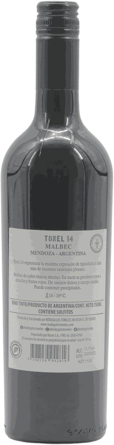 Tonel 14 Vino Malbec 750 ML - Precio en RD | SupermercadosRD