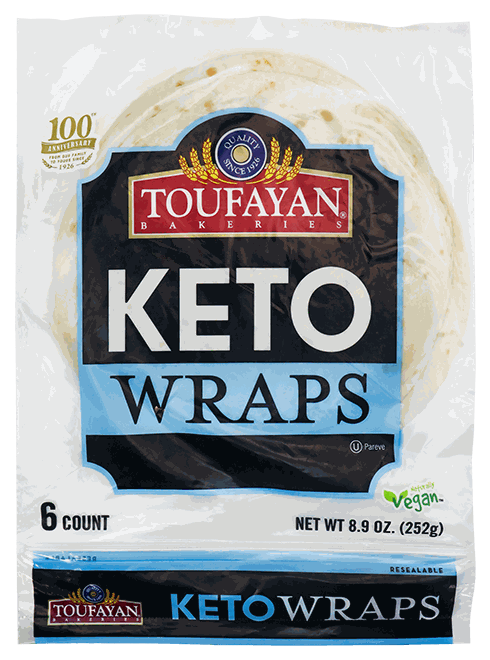 TOUFAYAN KETO WRAPS 6 UN 8.9OZ