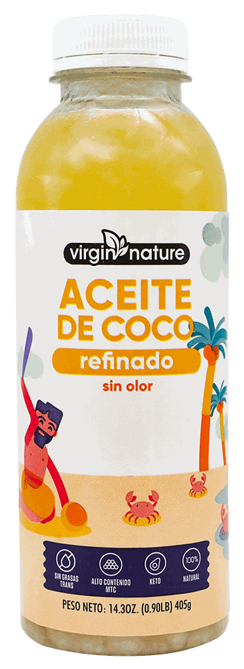 VIRGIN NAT ACEITE COCO REFINADO14.3 OZ