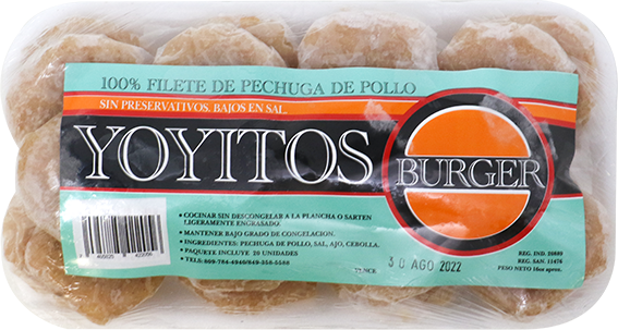 Yoyos Burger Pechuga D/pollo Mini10 UND