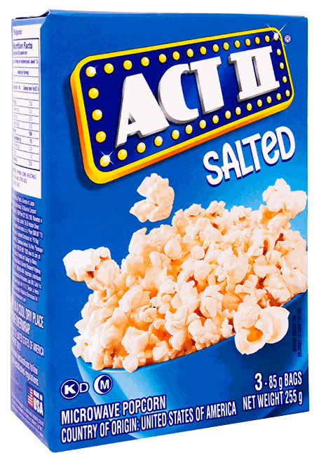 ACT II 3PACK NATURAL 3/3.5 OZ