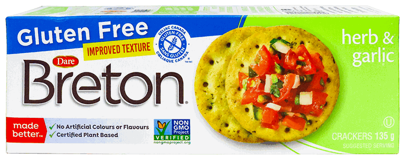 DARE BRETON GLUTEN FREE HERB/G 135 GR