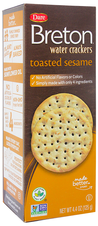 Dare Water Crackers Toast Sesame4.4 OZ
