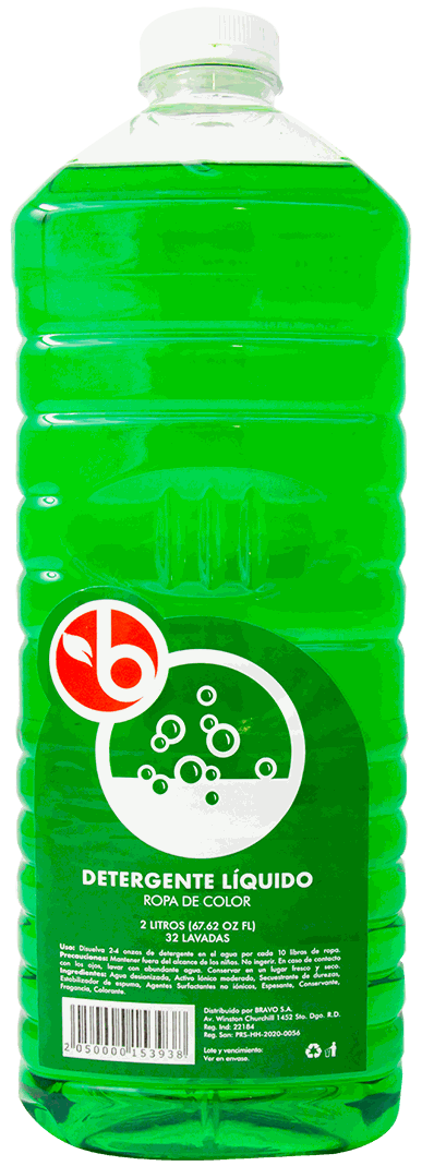 BRAVO DETERGENTE LIQ ROPA COLOR 2 LT