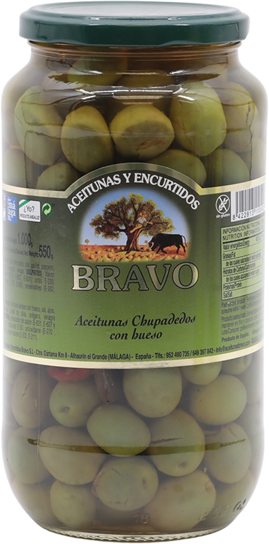 Bravo Aceitunas Chupadedos1000 GR